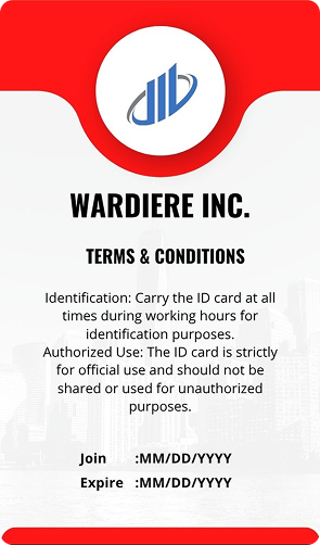 Student ID Card - Design 2 - Back